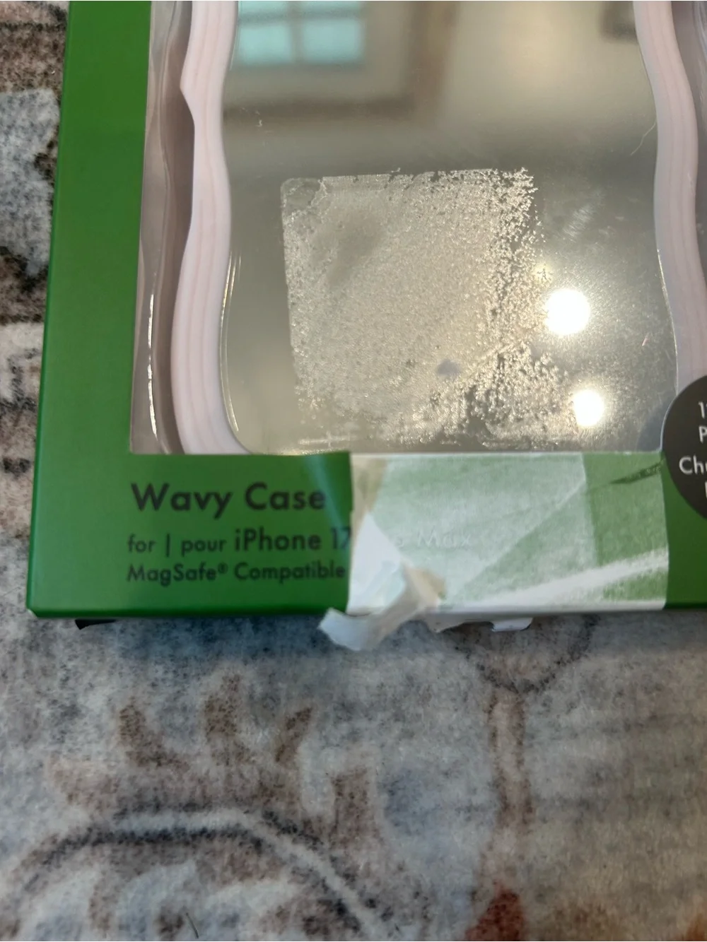 New Sealed Kate Spade Light Pink Wavy Mirrored Case for IPhone 17 Pro Max
